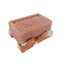 Porte savon "Mura" teinté orange 